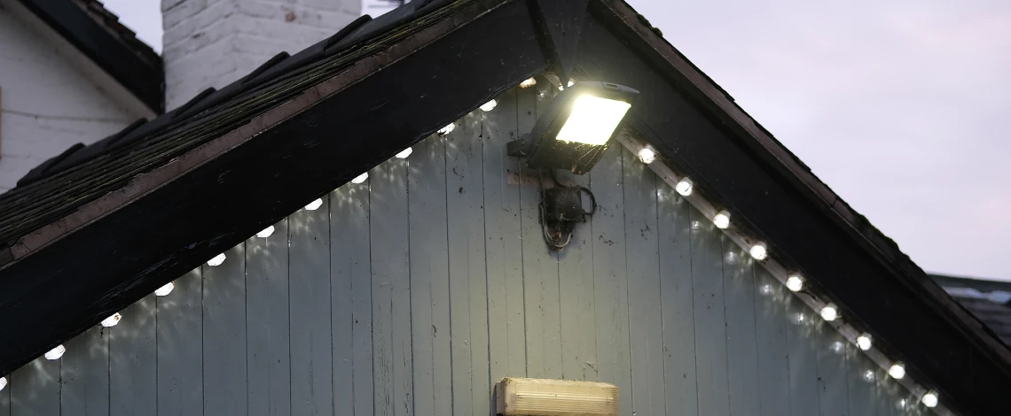 permanent roofline lighting north texas heat mckinney